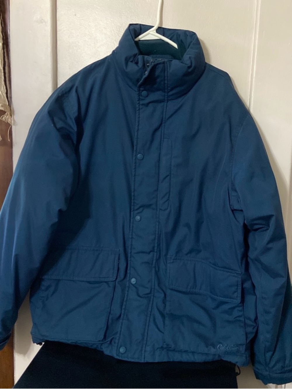 Cabela's Dark Blue goose down Puffer Jacket